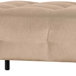 90x45x90 Polsterhocker in Cremefarben - Leoniara
