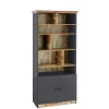 80x182x40 Regal in Holz verwittert - Guerrero
