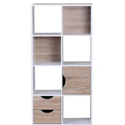 60x120x29 Regal mit 6 Fächern & Tür - Zyricos