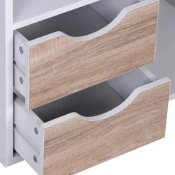 60x120x29 Regal mit 6 Fächern & Tür - Zyricos