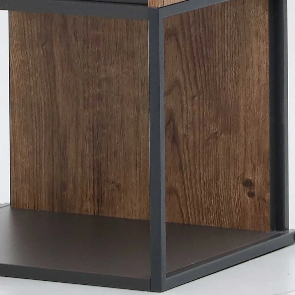 45x156x38 Regal mit Schrankfach Industrial - Xindus