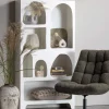 95x180x32 Retro Design Regal in Weiß - Tom