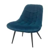 76x86x86 Samt Loungestuhl in Blau - Sixtys