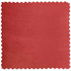 46x46x46 Samthocker im Retro Style in Rot - Colin