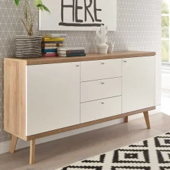 160x83x40 Scandi Anrichte zweifarbig - Cablos