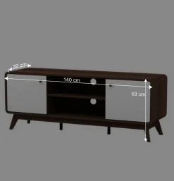 140x53x39 Scandi TV Unterschrank zweifarbig - Devkan