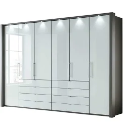 307x240x58 Schlafzimmerschrank mit Falttüren - Audra