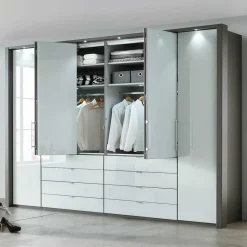 307x240x58 Schlafzimmerschrank mit Falttüren - Audra