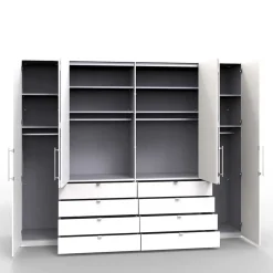 307x240x58 Schlafzimmerschrank mit Falttüren - Audra