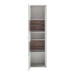 61x206x37 Schmale Vitrine mit Metallgriff - Varzino
