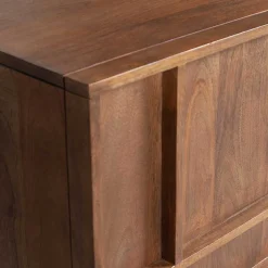 140x54x42 Schrank aus Mango Holz mit Bügelgestell - Stuva