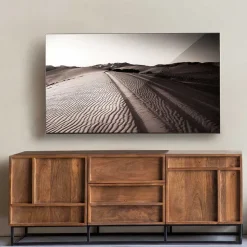 140x54x42 Schrank aus Mango Holz mit Bügelgestell - Stuva