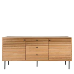 150x75x40 Sideboard in Eiche Natur Furnier - Virona
