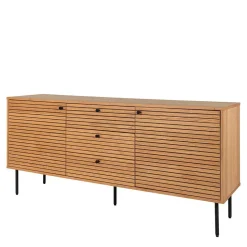 150x75x40 Sideboard in Eiche Natur Furnier - Virona