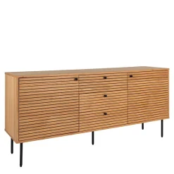 150x75x40 Sideboard in Eiche Natur Furnier - Virona