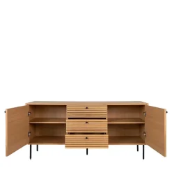 150x75x40 Sideboard in Eiche Natur Furnier - Virona
