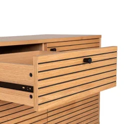 150x75x40 Sideboard in Eiche Natur Furnier - Virona