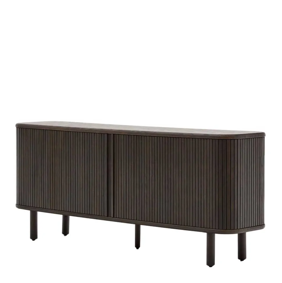 180x75x40 Sideboard in Schwarzbraun Esche - Tadaco