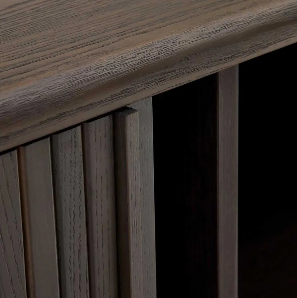 180x75x40 Sideboard in Schwarzbraun Esche - Tadaco