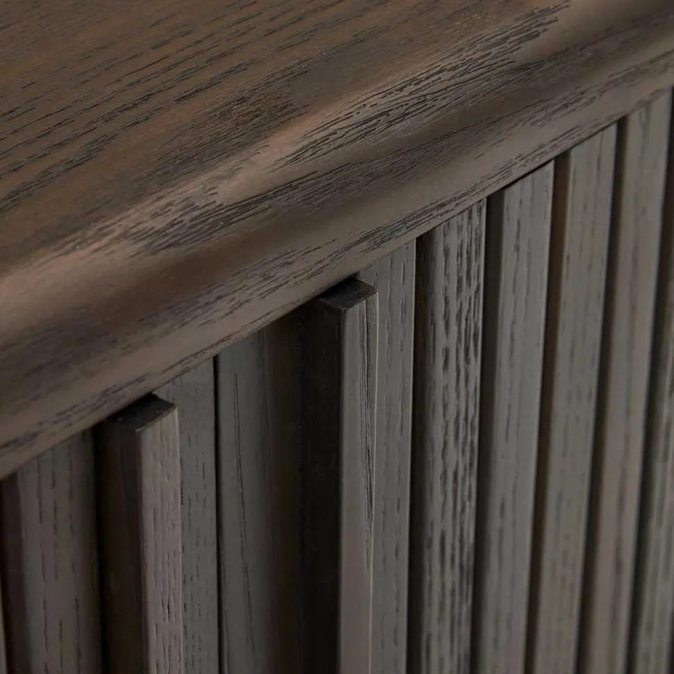 180x75x40 Sideboard in Schwarzbraun Esche - Tadaco