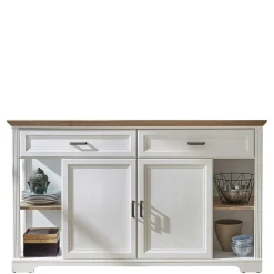 171x102x48 Sideboard in Weiß & Eiche - Sinolita
