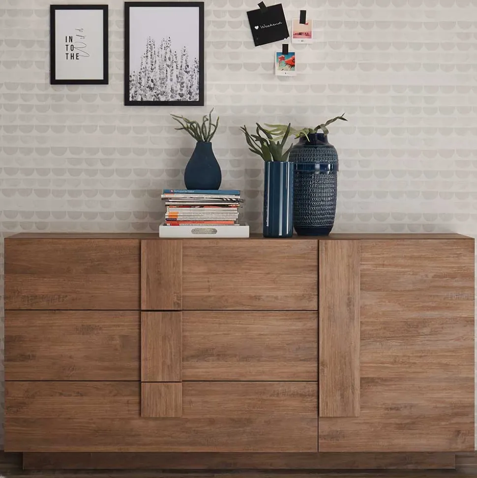 181x90x44 Sideboard mit sechs Schubladen & Tür - Basento