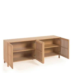 180x72x43 Sideboard mit vier Lamellen Türen - Azuro