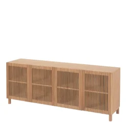 180x72x43 Sideboard mit vier Lamellen Türen - Azuro