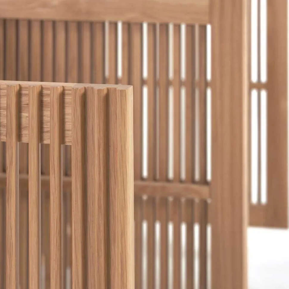 180x72x43 Sideboard mit vier Lamellen Türen - Azuro