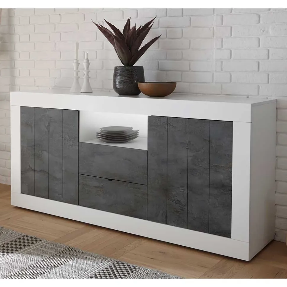 184x86x43 Sideboard modern zweifarbig - Voskala