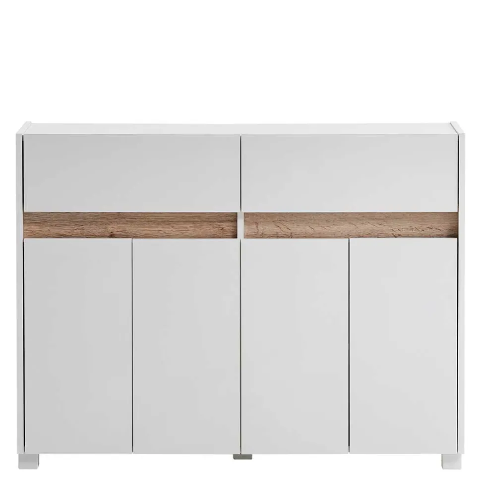 112x85x33 Skandi Flurkommode in Weiß - Etravia