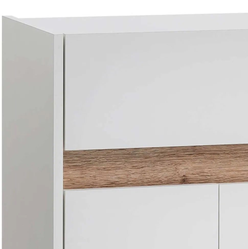 112x85x33 Skandi Flurkommode in Weiß - Etravia