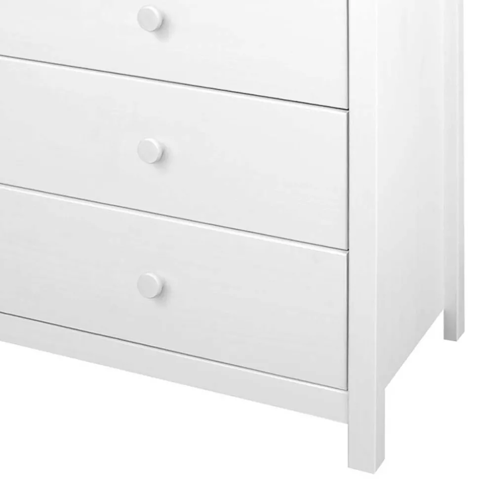 130x80x45 Skandi Kommode mit sechs Schubladen - Etrinas