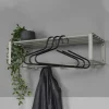 70x19x29 Stahlgarderobe in Graugrün lackiert - Itulian
