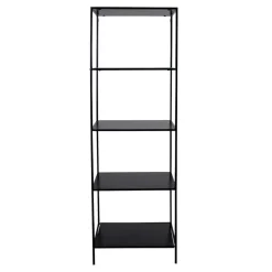 51x170x36 Stahlregal in Schwarz lackiert - Esbessa