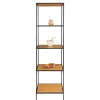 51x170x36 Standregal ohne Rückwand in Eiche Optik - Tablon