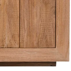 200x90x50 Teak Sideboard in Natur & Schwarz - Myons