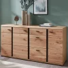 170x86x42 Teilmassives Sideboard mit Metallgriffen - Latenda
