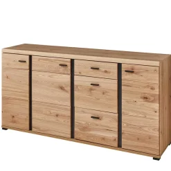 170x86x42 Teilmassives Sideboard mit Metallgriffen - Latenda