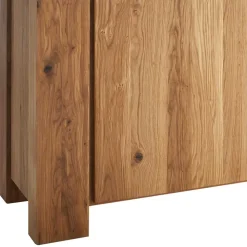 130x8x45 Türen-Kommode aus geölter Wildeiche - Sympatia