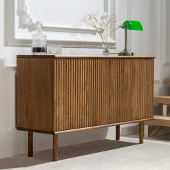 120x75x40 2-türige Kommode in Braun geölt - Maggiore