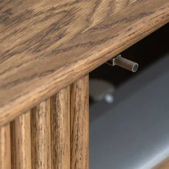120x75x40 2-türige Kommode in Braun geölt - Maggiore