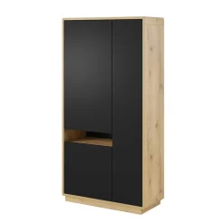 93x181x40 3-türige Schrank mit offenem Fach - Ilunas