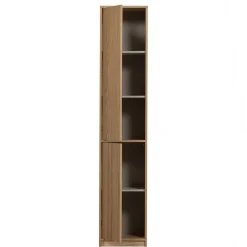 40x199x40 2-türiger Schrank in Eiche Furnier - Ewana