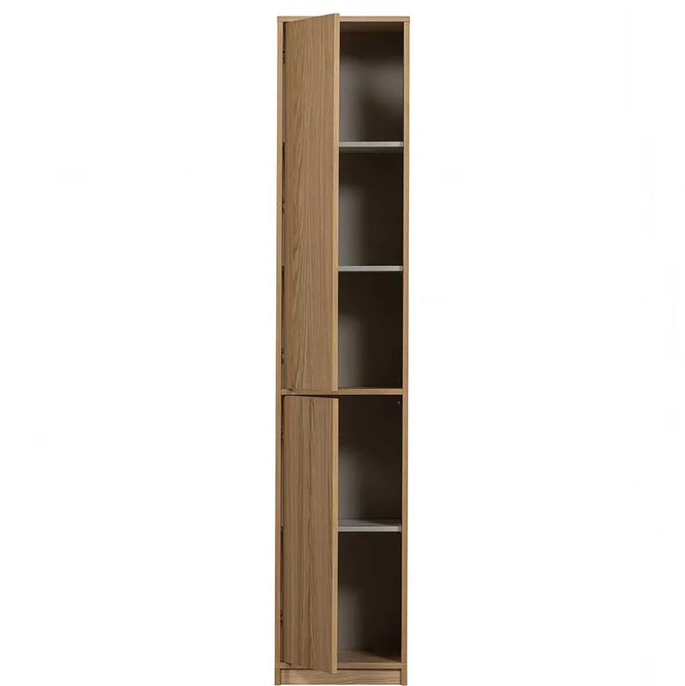 40x199x40 2-türiger Schrank in Eiche Furnier - Ewana