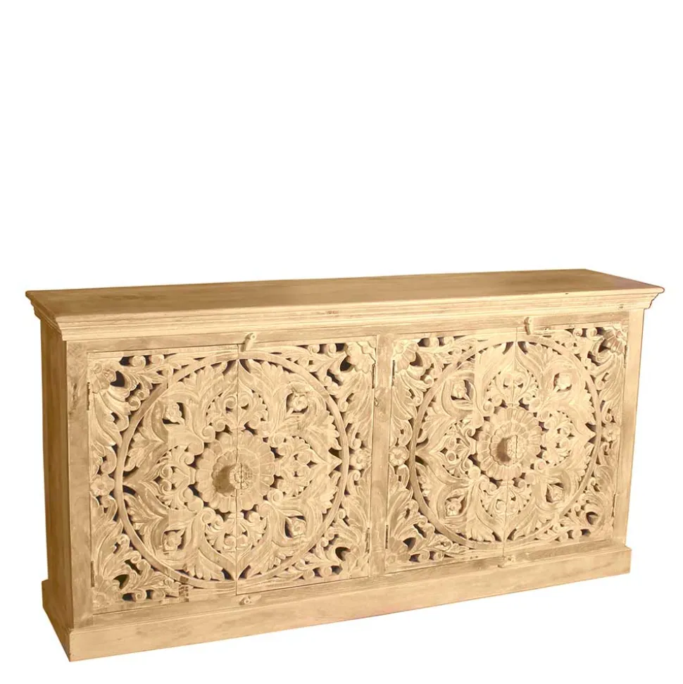 180x90x45 4-türiges Sideboard im Ethno Stil - Runiasa