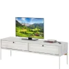 140x45x40 TV Board aus Kiefer in Creme Weiß - Ejeliva