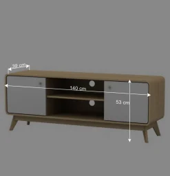 140x53x39 TV Board im Skandinavischen Stil - Jendren