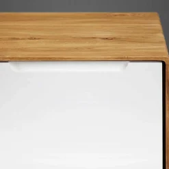 220x48x40 TV Kommode in Weiß & Wildeiche - Diesta