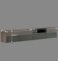 260x45x40 TV Lowboard zweifarbig - Ajevos